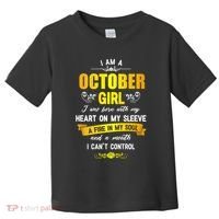 I Am A October Birthday Toddler T-Shirt thumb 0