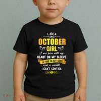 I Am A October Birthday Toddler T-Shirt thumb 2