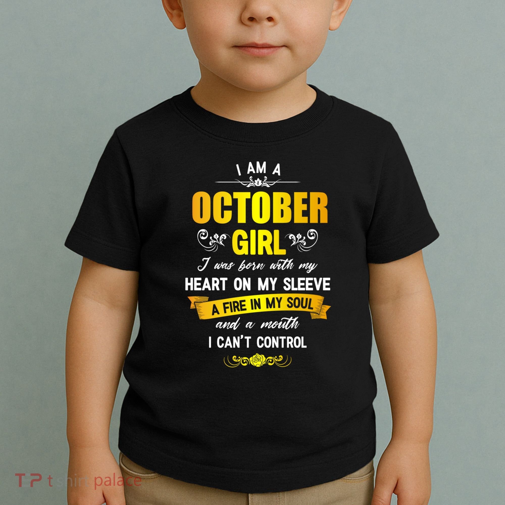 I Am A October Birthday Toddler T-Shirt