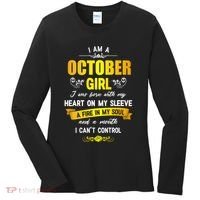 I Am A October Birthday Women's Long Sleeve Shirt thumb 0