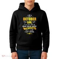 I Am A October Birthday Kids Hoodie thumb 4