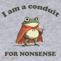 I Am A Conduit For Nonsense Funny Frog Women's Sweatshirt thumb 2