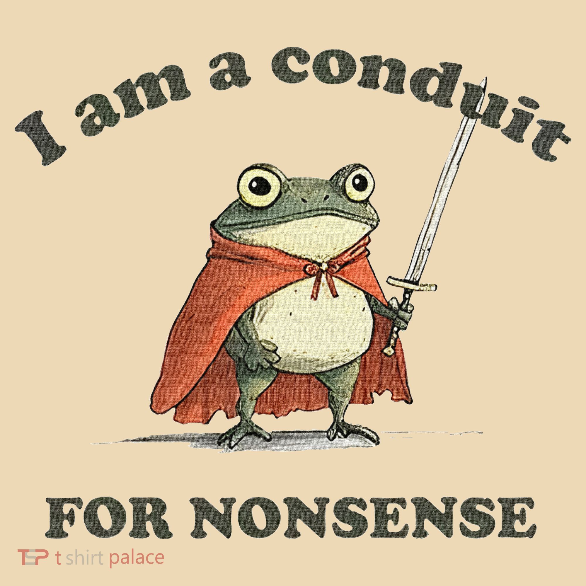 I Am A Conduit For Nonsense Funny Frog Tote Bag