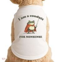 I Am A Conduit For Nonsense Funny Frog Doggie Tank thumb 0