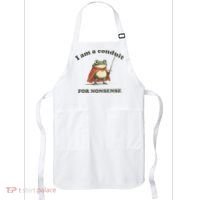 I Am A Conduit For Nonsense Funny Frog Apron thumb 0