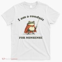 I Am A Conduit For Nonsense Funny Frog T-Shirt thumb 0