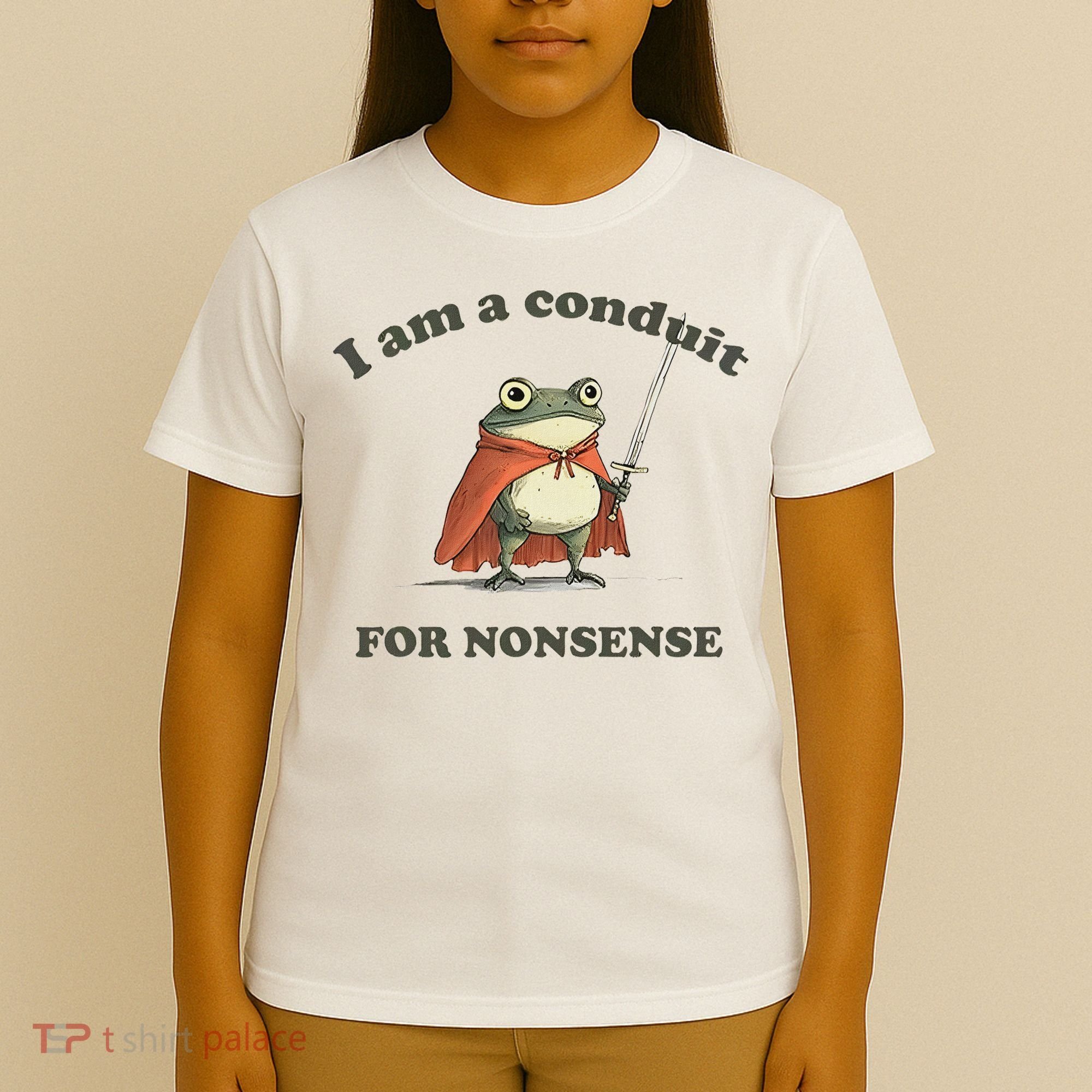 I Am A Conduit For Nonsense Funny Frog T-Shirt