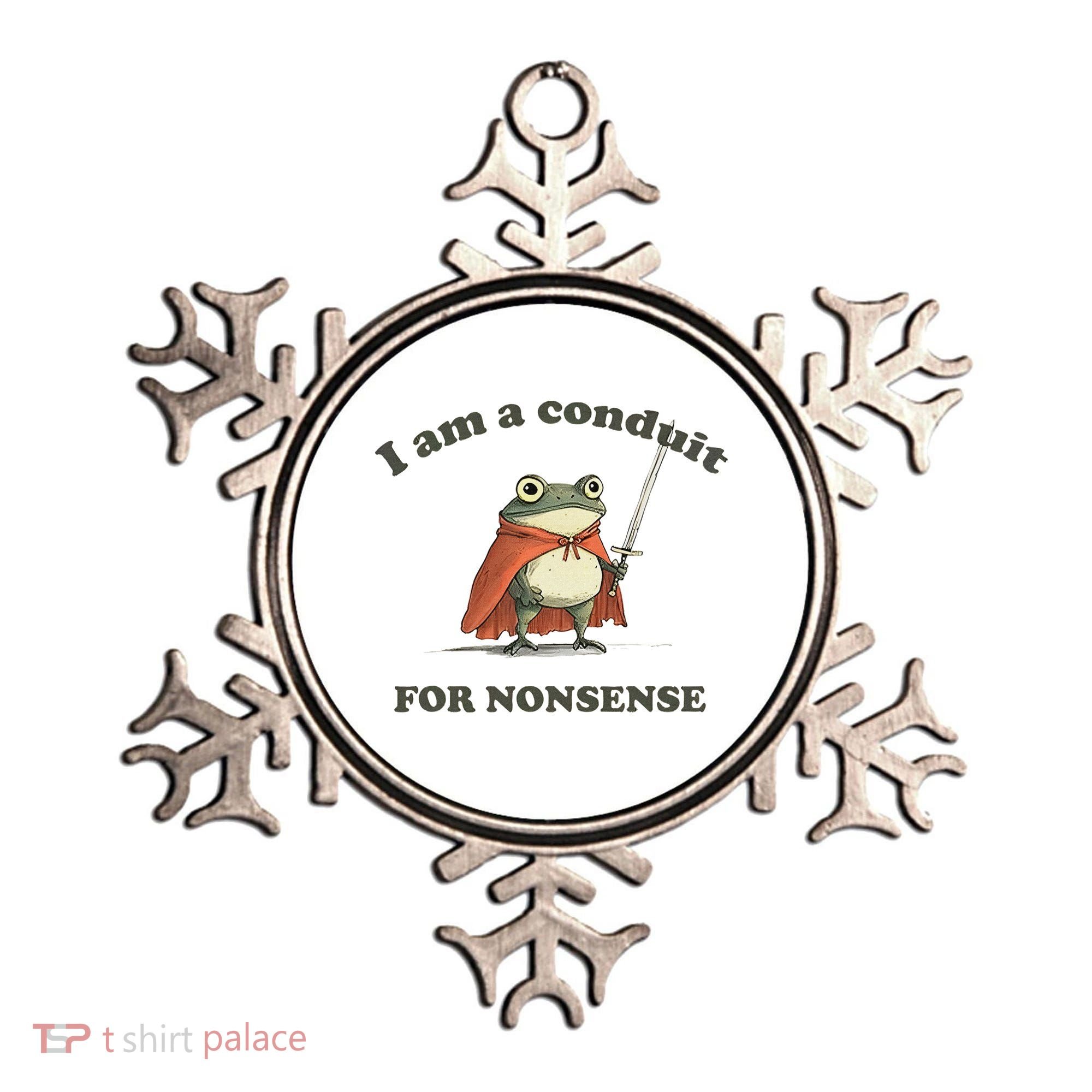 I Am A Conduit For Nonsense Funny Frog Ornament