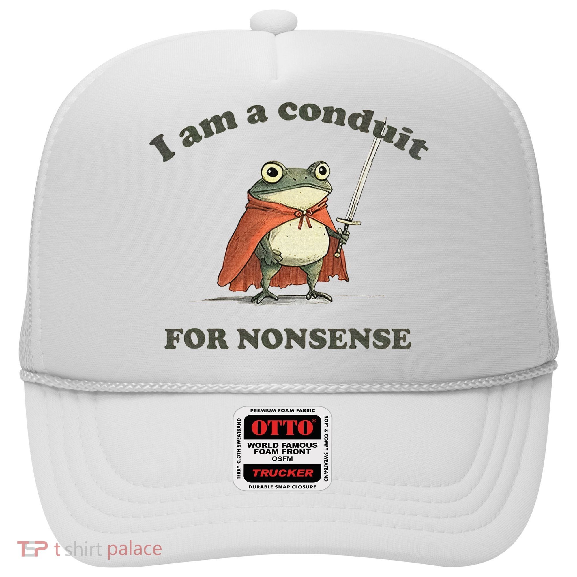 I Am A Conduit For Nonsense Funny Frog Hat
