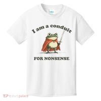 I Am A Conduit For Nonsense Funny Frog Kids T-Shirt thumb 0