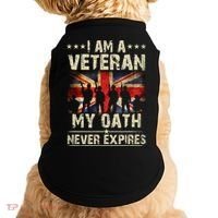 I Am A Veteran My Oath Never Expires Fathers Day Armed Forces Day Patriotic Doggie Tank thumb 0