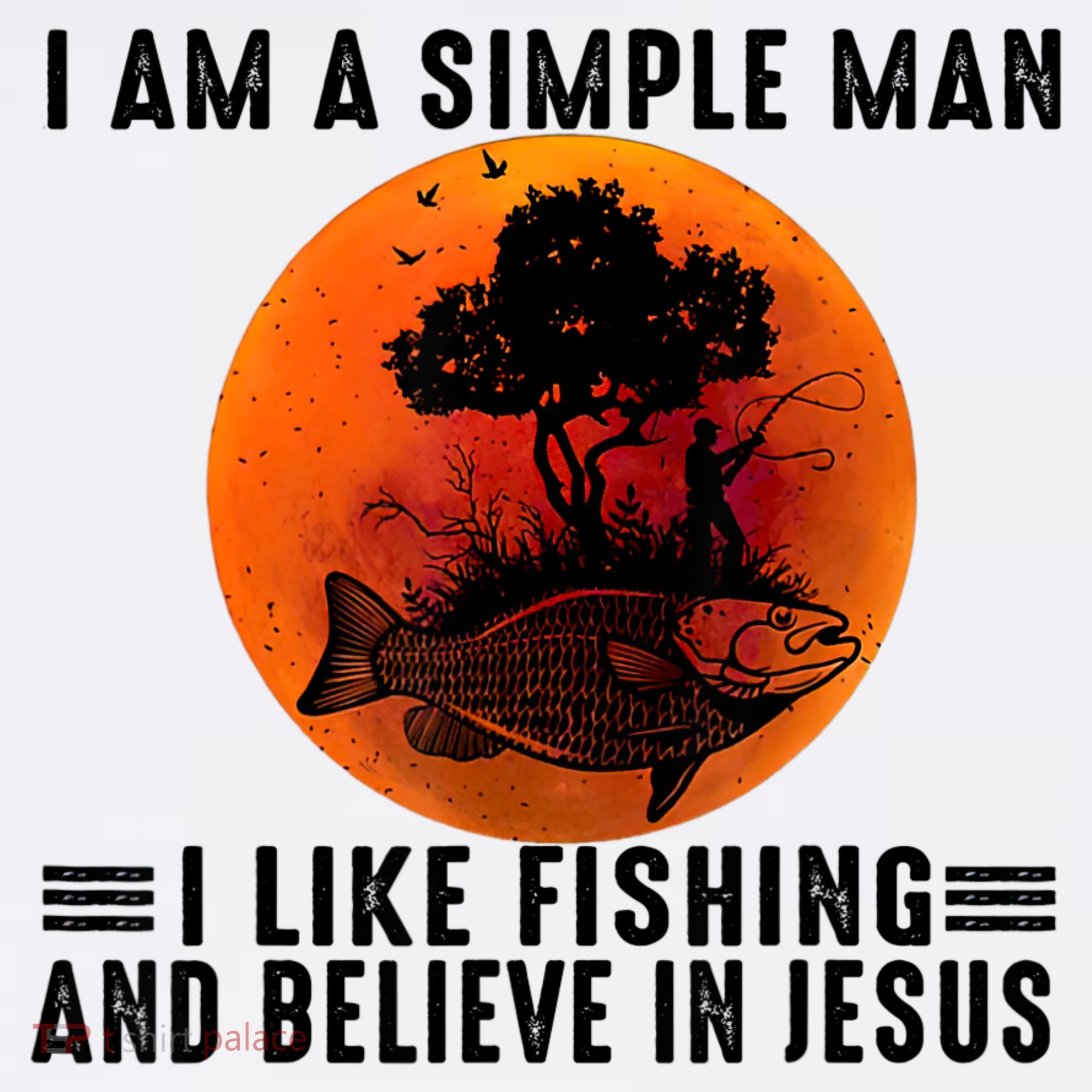 I Am A Simple Man I Like Fishing And Believe In Jesus Women's Tank Top