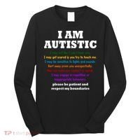I Am Autistic Please Be Patient Long Sleeve Shirt thumb 0