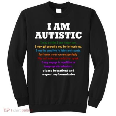 I Am Autistic Please Be Patient Sweatshirt