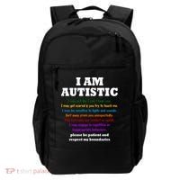 I Am Autistic Please Be Patient Backpack thumb 0