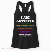 I Am Autistic Please Be Patient Women's Tank Top thumb 0