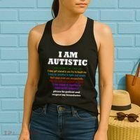 I Am Autistic Please Be Patient Women's Tank Top thumb 2