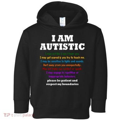 I Am Autistic Please Be Patient Toddler Hoodie