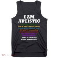 I Am Autistic Please Be Patient Tank Top thumb 0