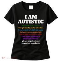 I Am Autistic Please Be Patient Women's T-Shirt thumb 0