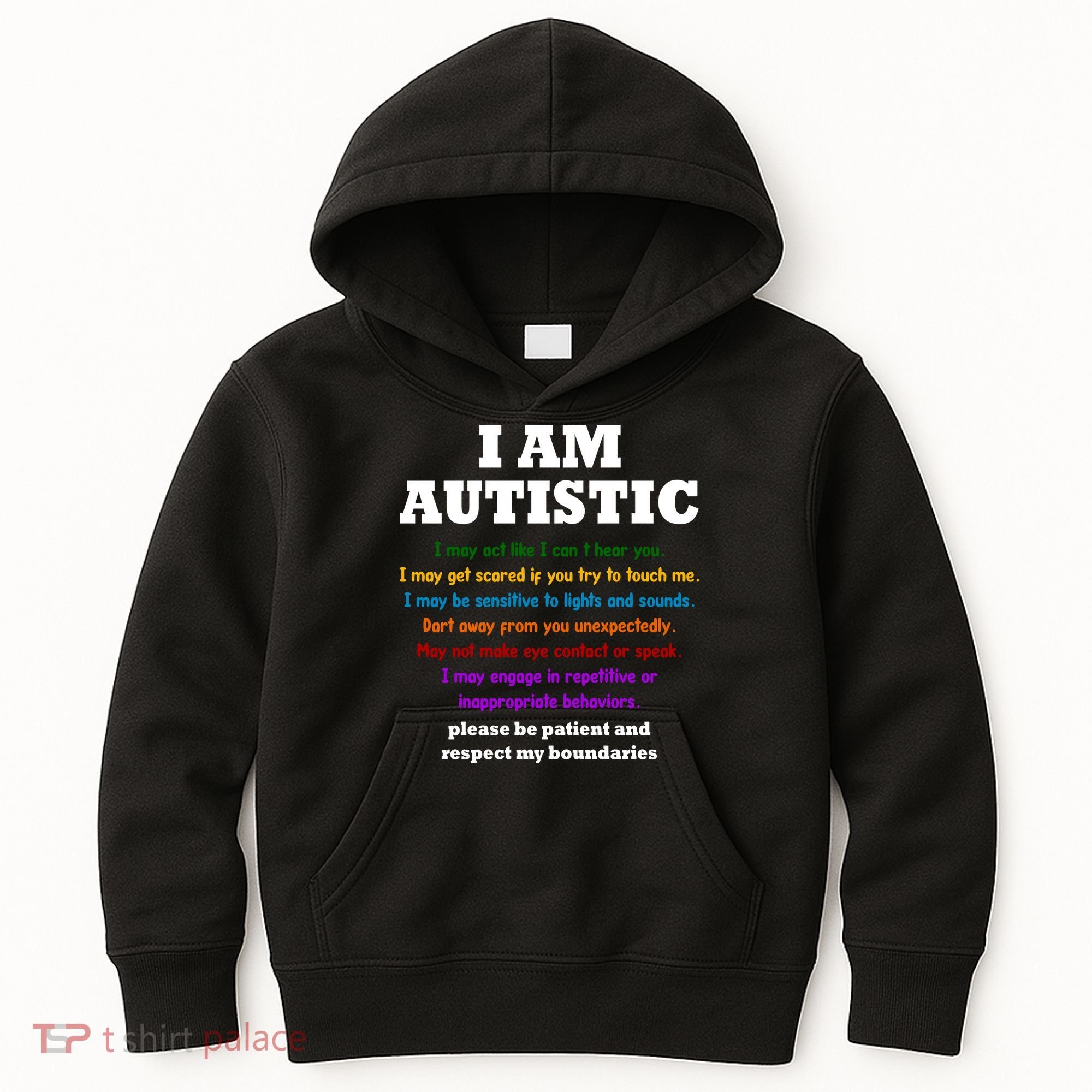 I Am Autistic Please Be Patient Kids Hoodie