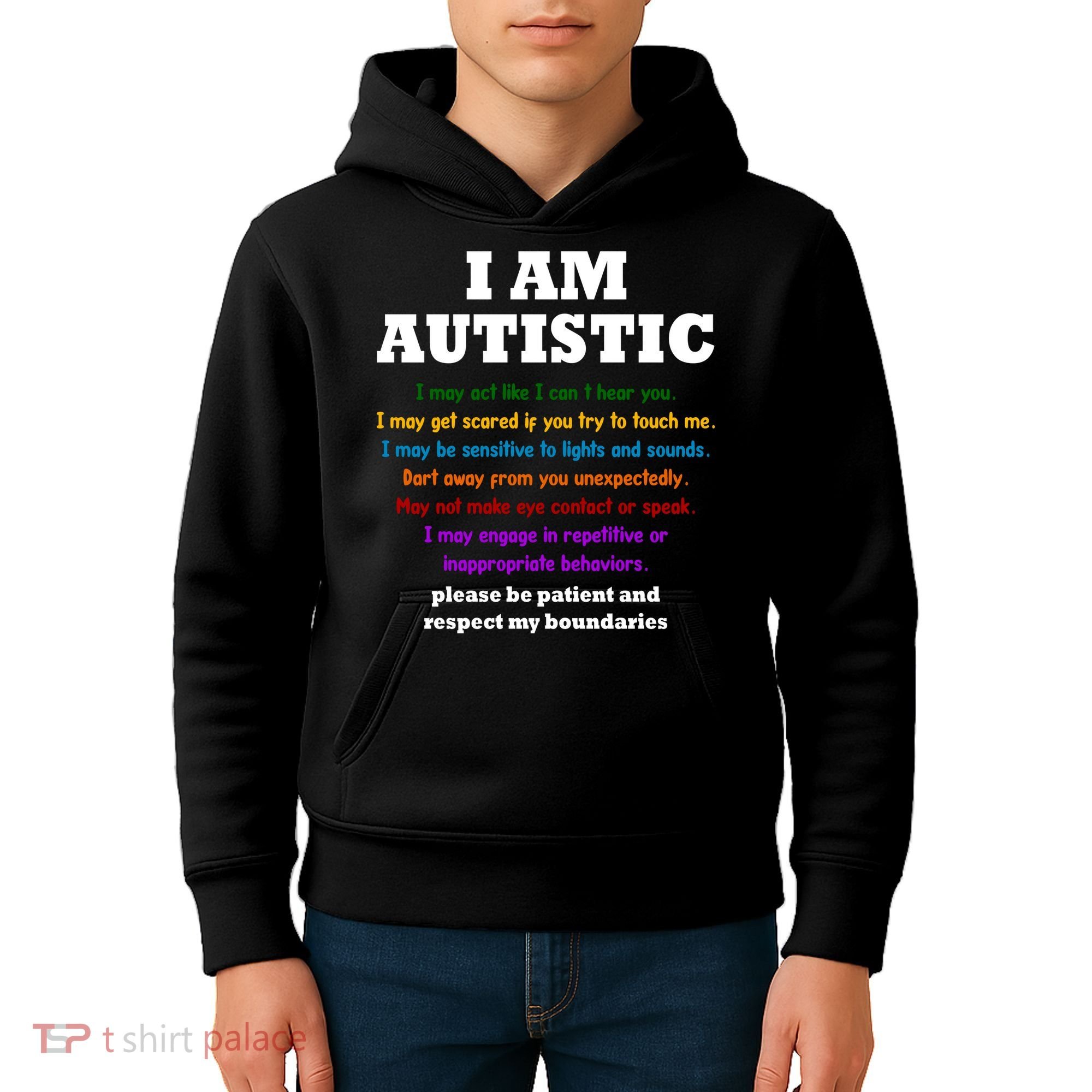 I Am Autistic Please Be Patient Kids Hoodie