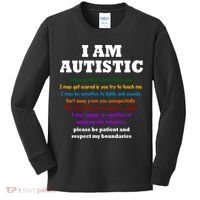 I Am Autistic Please Be Patient Kids Long Sleeve Shirt thumb 0