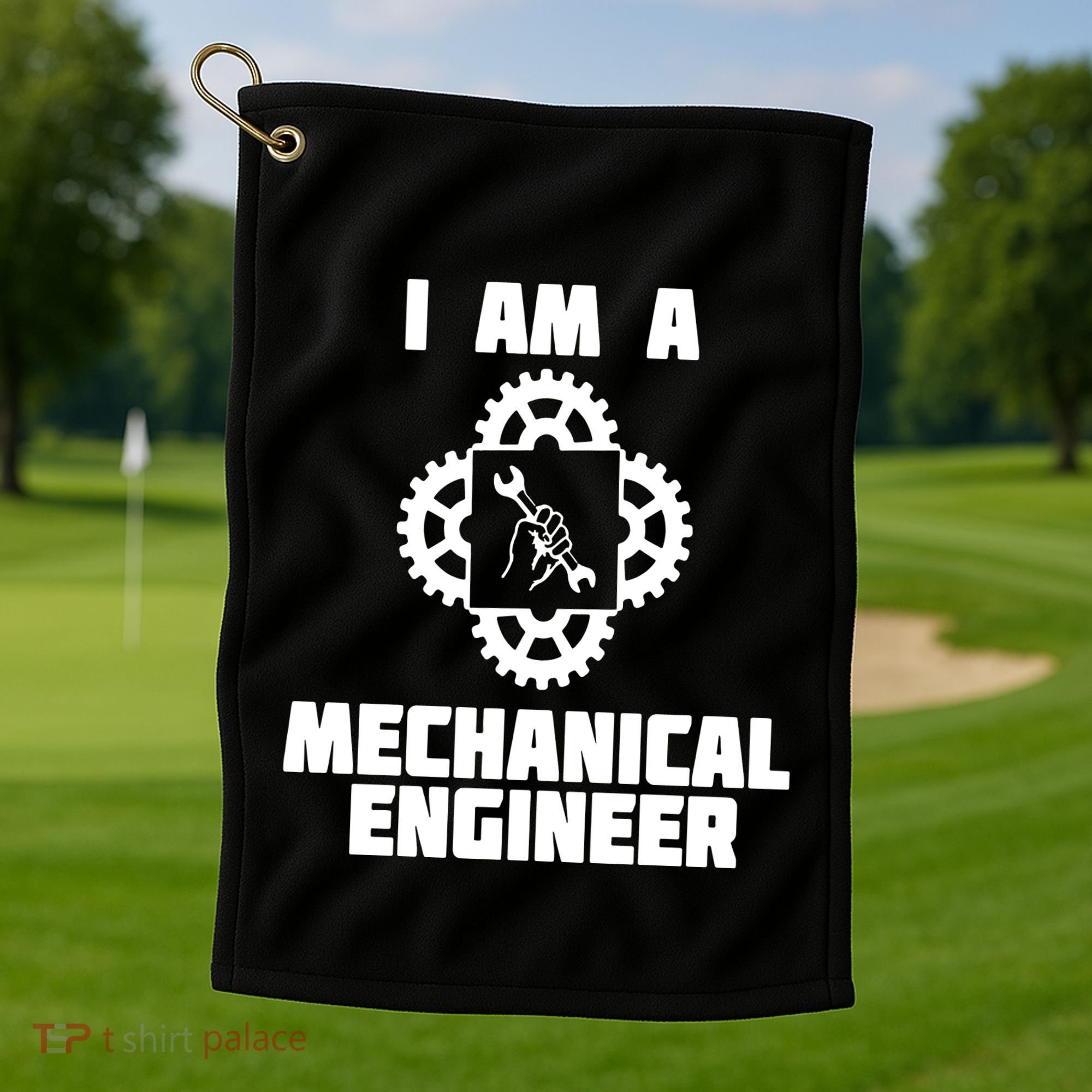 I Am A Mechanical Engineer Golf Towel