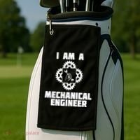 I Am A Mechanical Engineer Golf Towel thumb 2