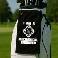 I Am A Mechanical Engineer Golf Towel thumb 2
