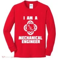 I Am A Mechanical Engineer Kids Long Sleeve Shirt thumb 0