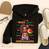 I Am A Black Child Positive Affirmation Black History Month Hoodie thumb 4