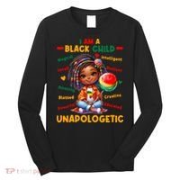 I Am A Black Child Positive Affirmation Black History Month Long Sleeve Shirt thumb 0