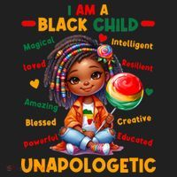 I Am A Black Child Positive Affirmation Black History Month Beanie thumb 2