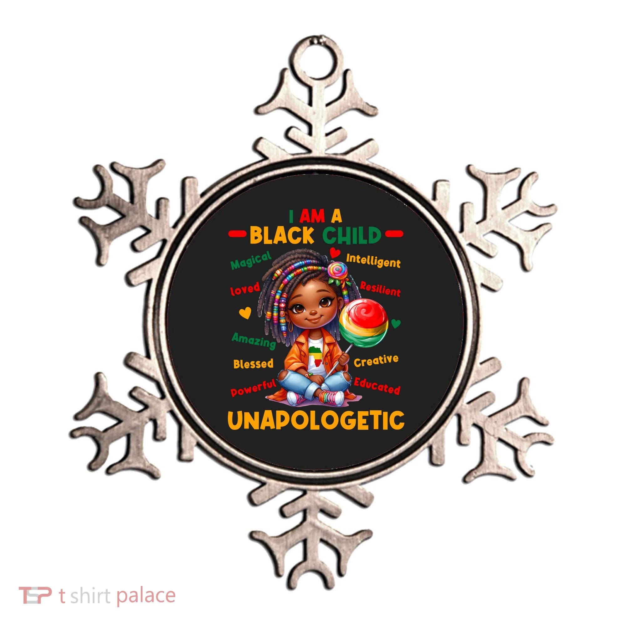 I Am A Black Child Positive Affirmation Black History Month Ornament