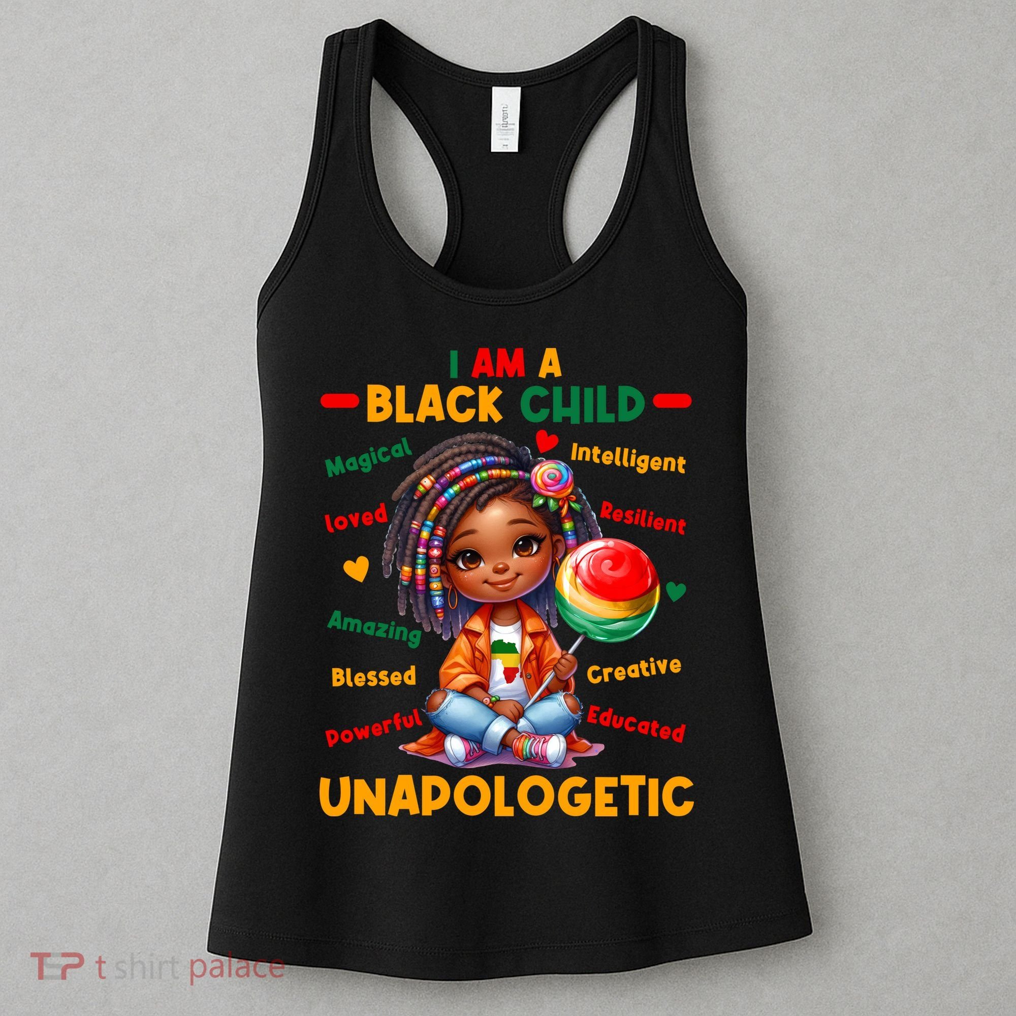 I Am A Black Child Positive Affirmation Black History Month Women's Tank Top