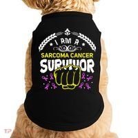 I Am A Sarcoma Cancer Survivor For Support Cancer Survivor Cute Gift Doggie Tank thumb 0