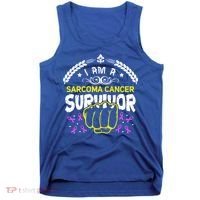 I Am A Sarcoma Cancer Survivor For Support Cancer Survivor Cute Gift Tank Top thumb 0