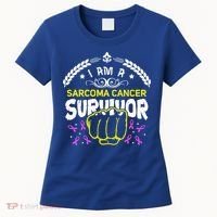 I Am A Sarcoma Cancer Survivor For Support Cancer Survivor Cute Gift Women's T-Shirt thumb 0