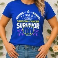I Am A Sarcoma Cancer Survivor For Support Cancer Survivor Cute Gift Women's T-Shirt thumb 2