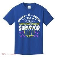 I Am A Sarcoma Cancer Survivor For Support Cancer Survivor Cute Gift Kids T-Shirt thumb 0