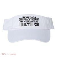 Identify As A Conspiracy Theorist Pronouns Are Told You So Visor thumb 0