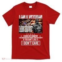I Am A Veteran If You Don't Like It I Don't Care T-Shirt thumb 0