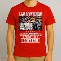 I Am A Veteran If You Don't Like It I Don't Care T-Shirt thumb 3