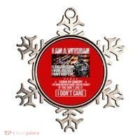 I Am A Veteran If You Don't Like It I Don't Care Ornament thumb 0