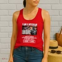 I Am A Veteran If You Don't Like It I Don't Care Women's Tank Top thumb 2