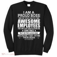 I Am A Proud Of Freaking Awesome Employees Funny Gift Sweatshirt thumb 0