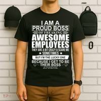 I Am A Proud Of Freaking Awesome Employees Funny Gift T-Shirt thumb 6