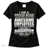 I Am A Proud Of Freaking Awesome Employees Funny Gift Women's T-Shirt thumb 0