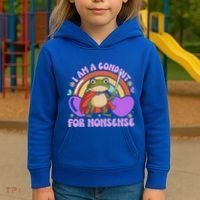 I Am A Conduit For Nonsense Kids Hoodie thumb 3